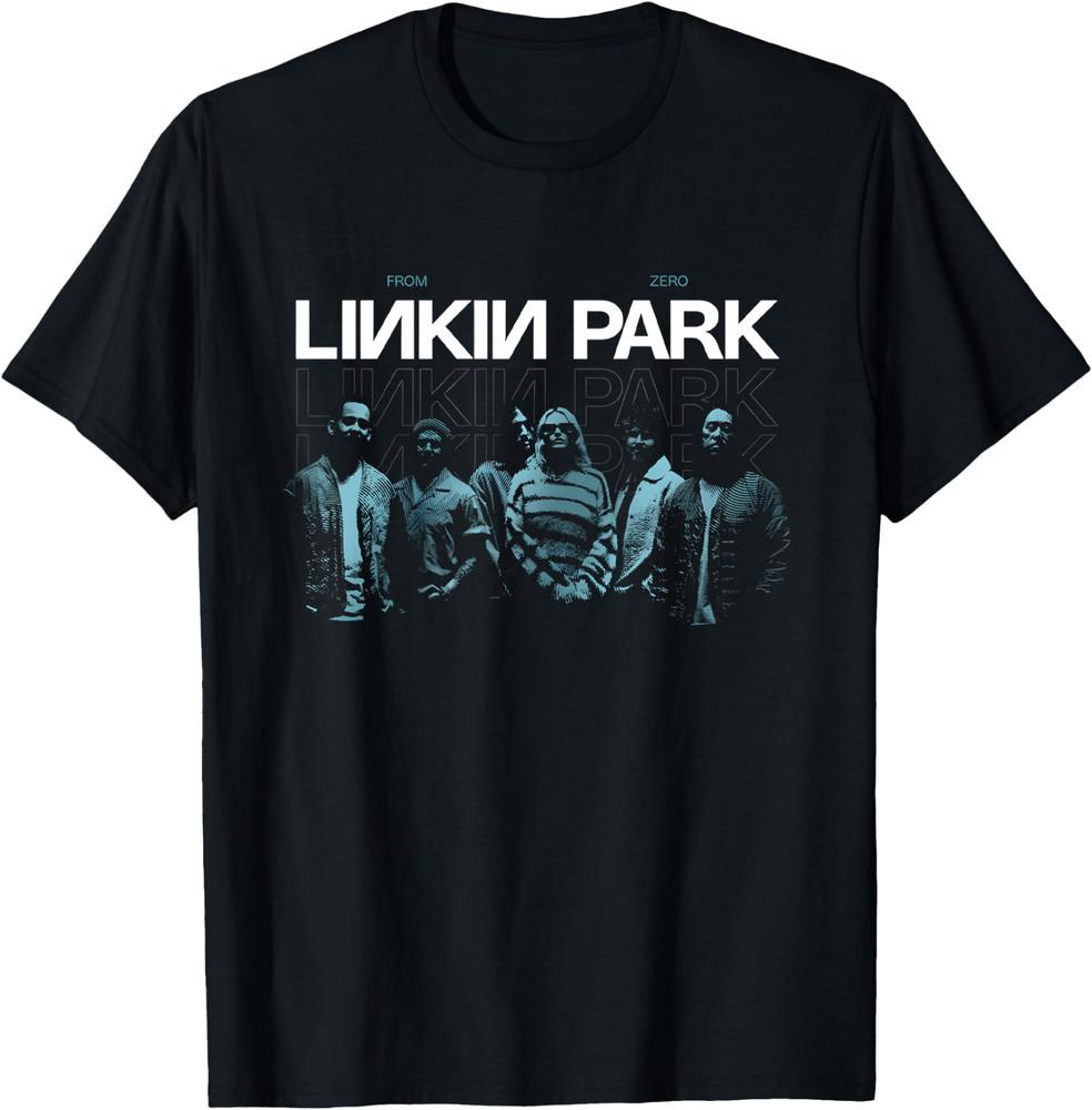 Футболка с изображением рок-группы Linkin Park, Футболка FZ с фото группы бирюзового цвета, Подарок для фанатов, Унисекс футболка