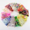 20PCS Moon Stars Drawstring Organza Bags Jewelry Gift Bags Pouches Gold Star Organza Favor Pouches for Christmas Wedding
