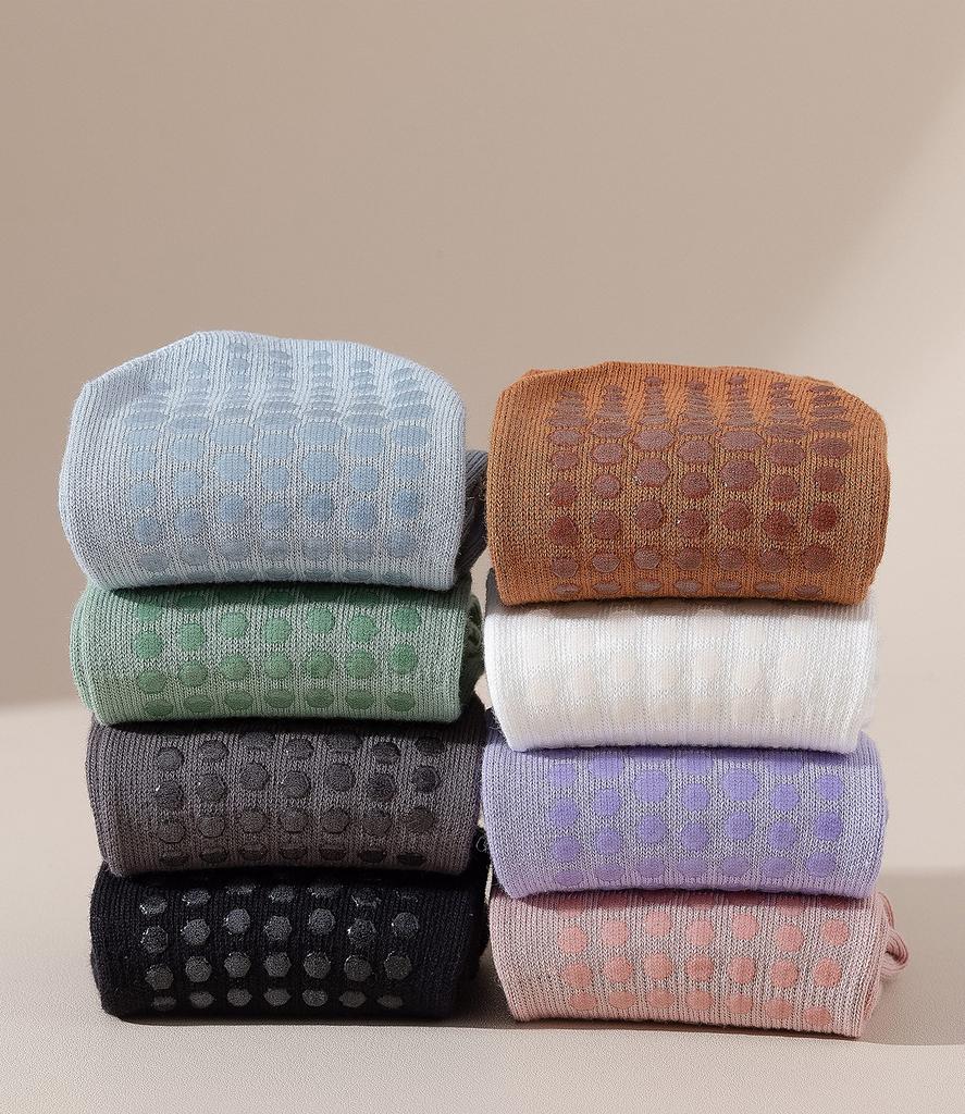 Banerise Yoga Socks Pilates Sports Set of Extra Women's Non-Slip (Toe Protection, 90% Cotton, Antibacterial, Moisture-Wicking) Socks, Stay-Slip Socks,