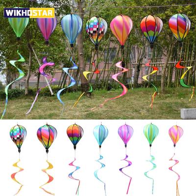 Воздушный шар с горячим воздухом Wind Spinner Rainbow Hanging Wind Twister Уличная ветряная мельница Сад Двор Домашний фестиваль Праздничный воздушный шар