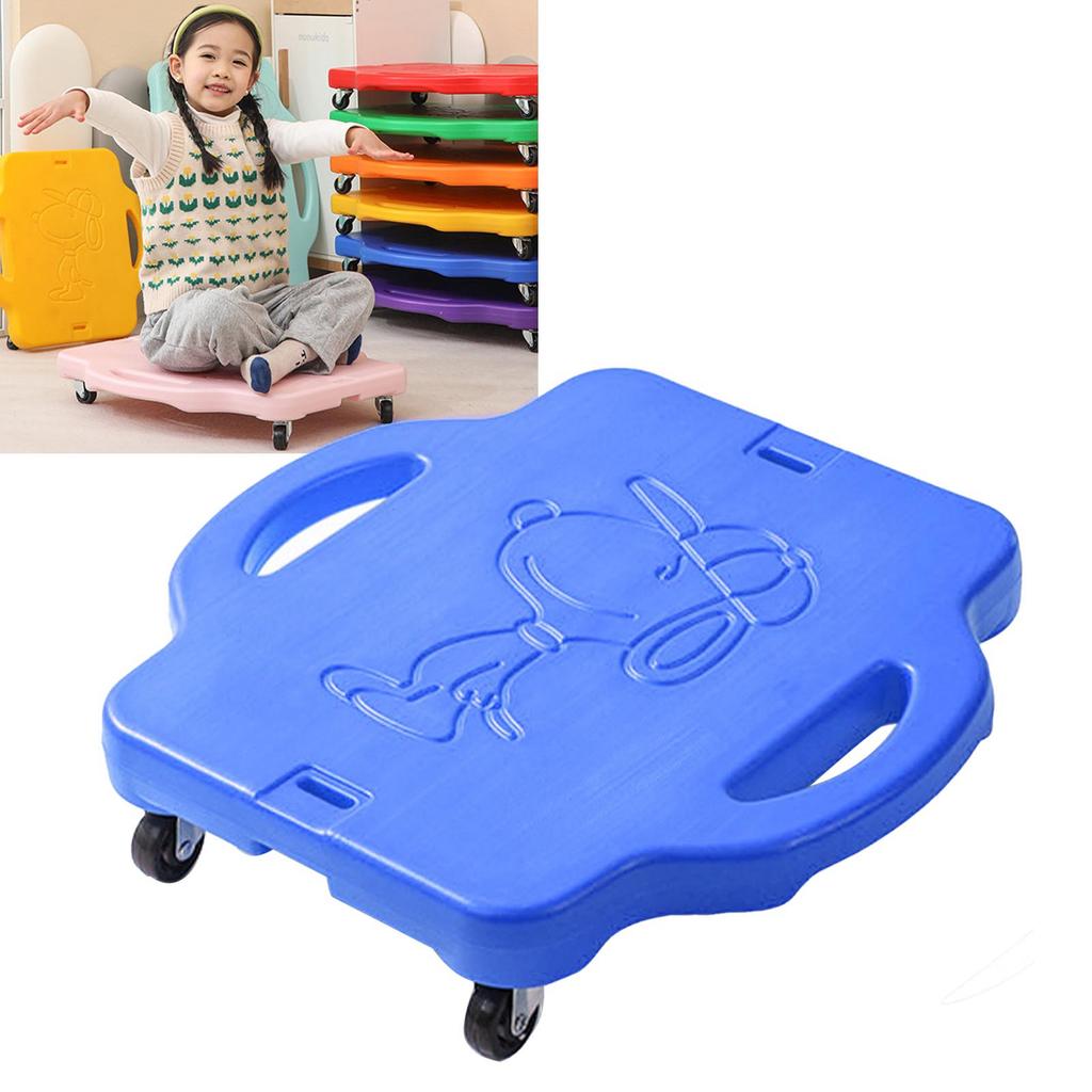 Детский пластиковый 4-колесный уличный спортивный самокат Детский балансировочный самокат для детей Синий