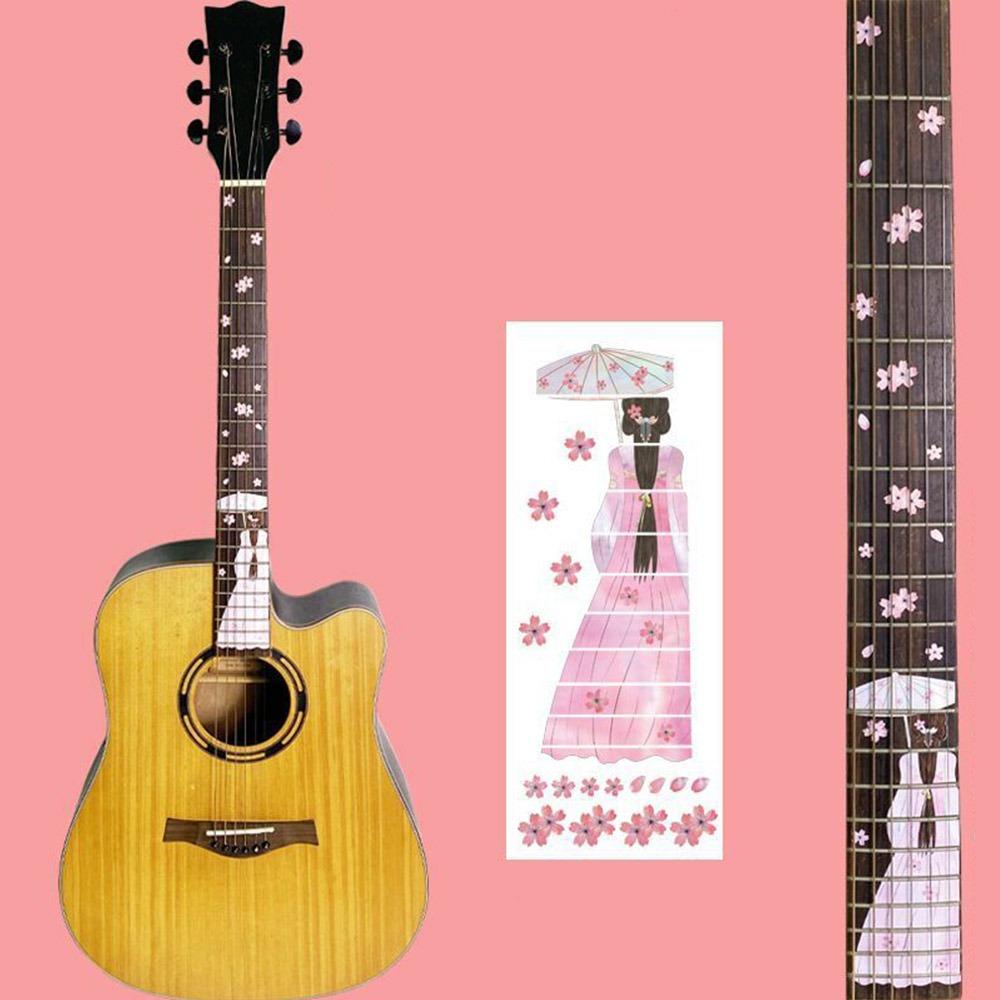 DIY Bass Inlay Decal Guitarra Accessories Наклейка на гриф гитары Наклейка на гриф гитары Бас-гитара