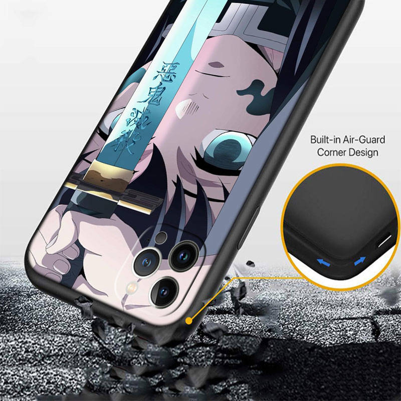 Чехол для телефона ED17 Demon Slayer для iPhone 6 6s 7 8 11 12 13 14 15 XS Pro Max XR X SE Samsung S20 S21 S22 S23 S24 FE Ultra Plus Lite S21S A55