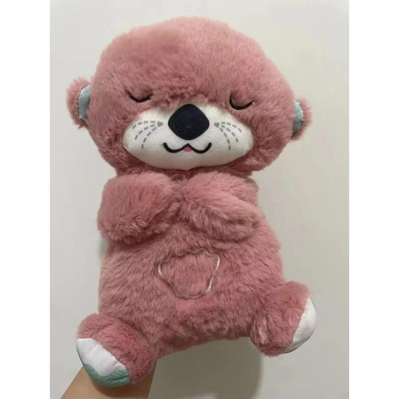 30 см плюшевая игрушка Baby Breathe Bear успокаивает куколку для детей, успокаивающая музыка, компаньон для сна, звук и свет, мягкая игрушка, подарки