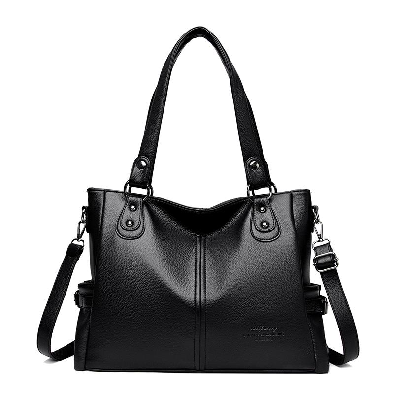 Высококачественная мягкая кожа, большая вместительная женская сумка, модная сумка через плечо, роскошный дизайн, кошелек через плечо, женская сумка-тоут