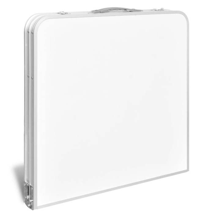 VidaXL Table pliable de camping Hauteur réglable Aluminium 120x60 cm