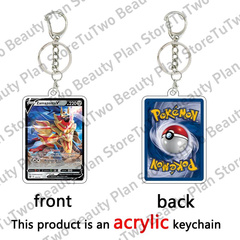 Anime Cartoon Venusaur Bulbasaur Charizard Mewtwo Pocket Monsters Acrylic Keychain Accessories Pendant Key Ring Charm Gifts Toys