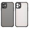 For iPhone 11 Case Drop Proof Airbags Frosted Translucent PC+TPU Phone Back Cover