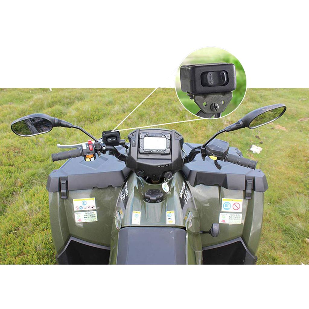 Upgraded 12V Winch Solenoid Relay Contactor & Winch Rocker Thumb Switch Combo Easy Installation Suitable for ATV UTV