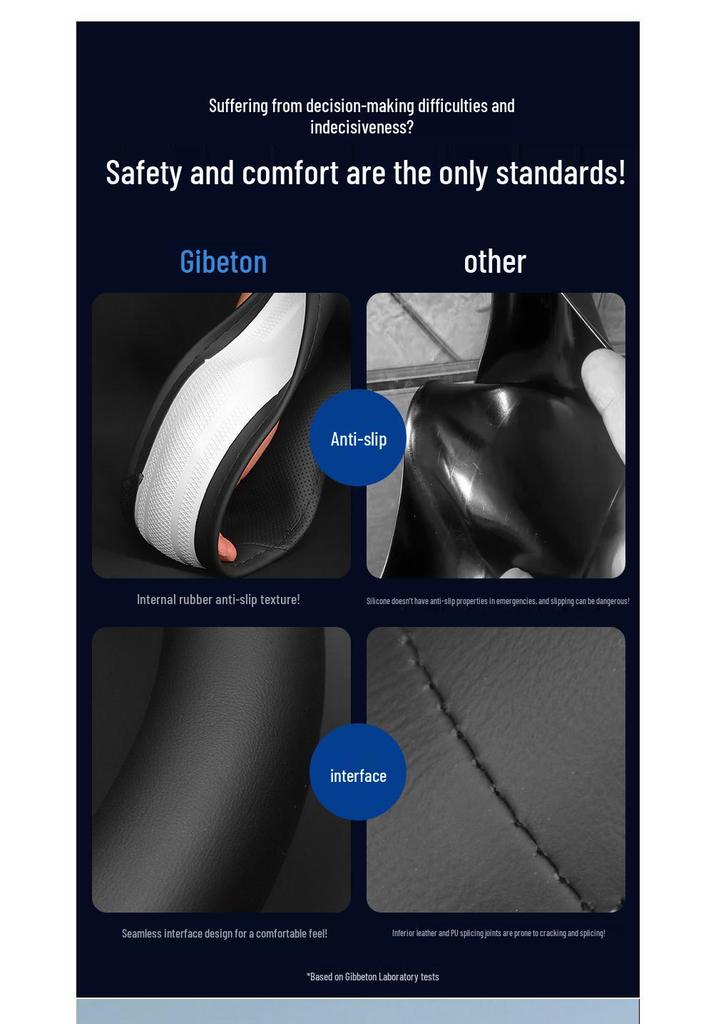 2024 Geely Boyue Steering Wheel Cover: Ultra-thin, Non-slip, All-season, Universal Fit.
