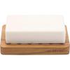 Slotted Bar Soap Holder Teak Wood by HTB, Kitchen Wooden Sponge Holder, Self Draining Soap Dish for Shower, Sink, Bathroom, Bathtub, RV