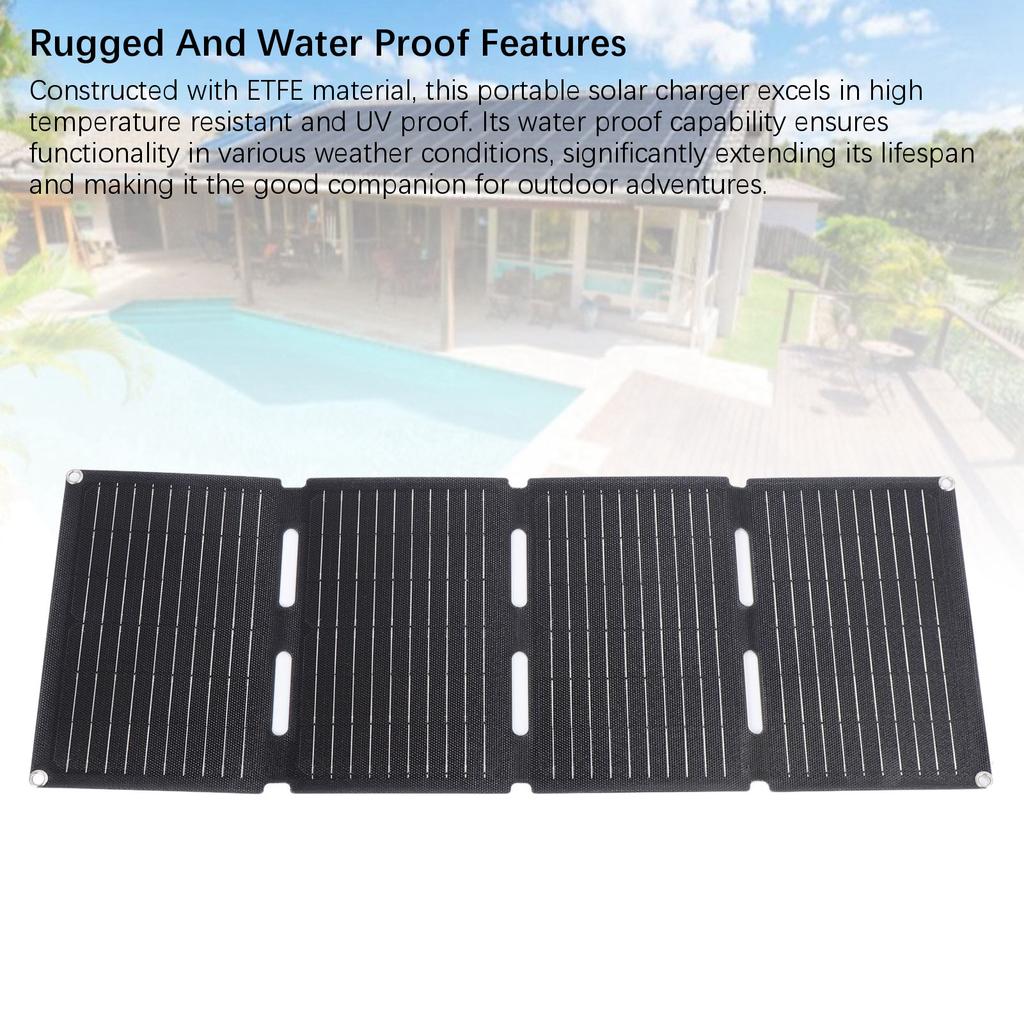 Солнечное зарядное устройство водонепроницаемое высокой мощности 4 складной дизайн портативное солнечное зарядное устройство 40 Вт