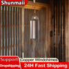 Windbell Retro Style Serenity Bell Wind Chimes Deep Resonance Metal Deep Tone Cylinder for Patio Yard Porch Garden Decor