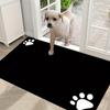 Soft 1pc Non-slip Pet Mat, Super Absorbent Quick Dry Dog Floor Pad, Easy To Clean Dog Sleeping Mat for Food and Water