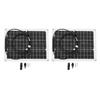 Flexible Solar Panel Kit Monocrystalline Silicon Flexible Waterproof Anti Backflow Solar Charging Panel 2x15W