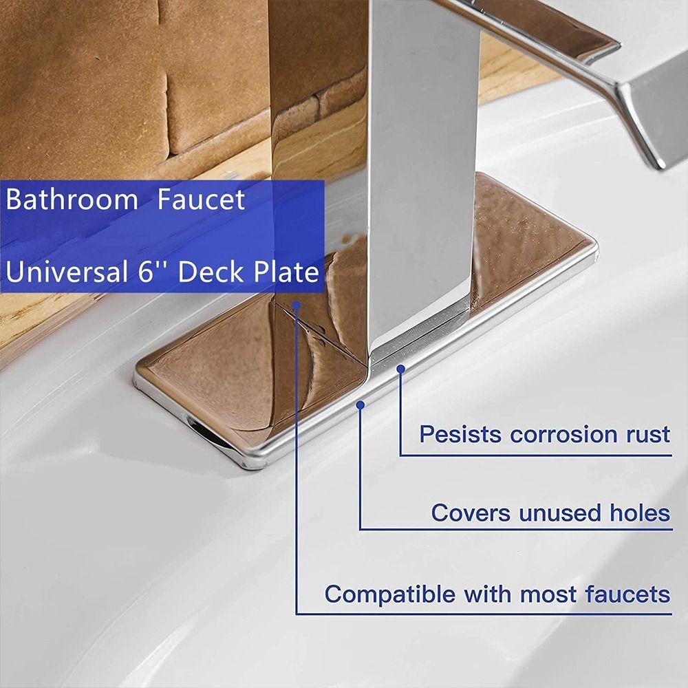 Faucet Plate Hole Cover Tap Cover Deck Plate Bathroom Faucet Escutcheon Plate Faucet Deck Plate