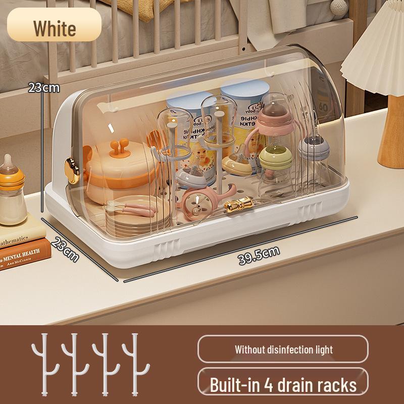 Стерилизатор для детских бутылочек и посуды, стойка для хранения с пылезащитной крышкой