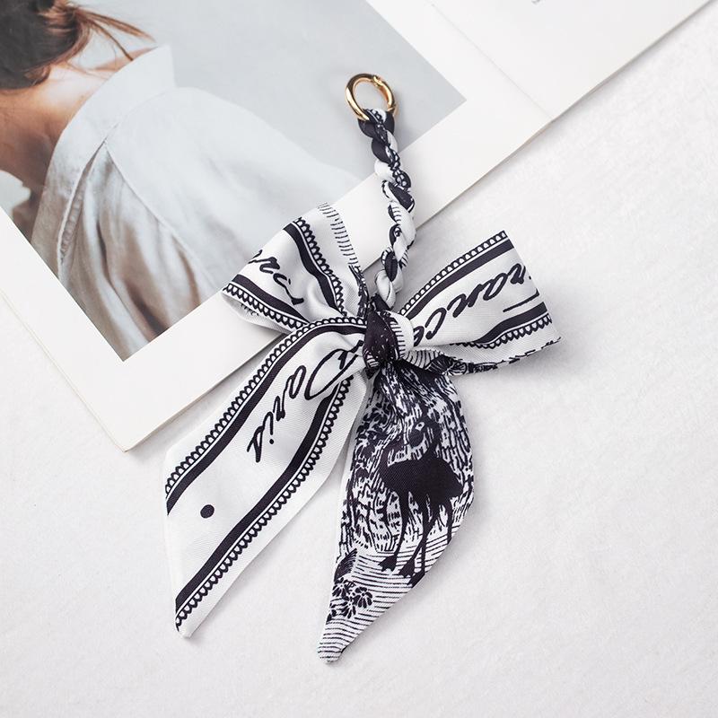Detachable Bowknot Scarf Ribbon Bag Strap Charm