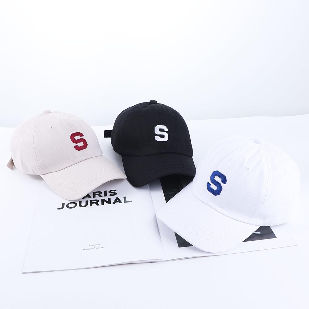 Унисекс Весенне-летние спортивные кепки Мужская Женская бейсболка с буквой S Бейсболка в корейском стиле Солнцезащитная шляпа