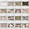 Nordic Abstract Colorful Lines Geometric Long Pillowcase Home Sofa Pillow Car Office Waist Pillow