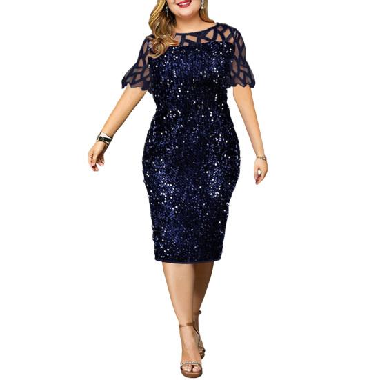 Облегающее платье с блестками, блестящее летнее стильное сверкающее сетчатое платье для свиданий