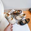 2024 Новые повседневные туфли для девочек, универсальные, мягкие, детские, модные, однотонные, на липучках, для детей и мальчиков, мокасины в корейском стиле, милые