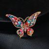 Butterfly Shape Brooch Corsage Sparkling Decoration Gift for Women Girls Fashion Rhinestone Accessory for Christmas Wedding Birthday