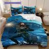 Aquaman Deep Blue Hero Bedding 1 Duvet Cover 2 Pillowcase Without Core Soft And Comfortable Christmas Birthday Gift