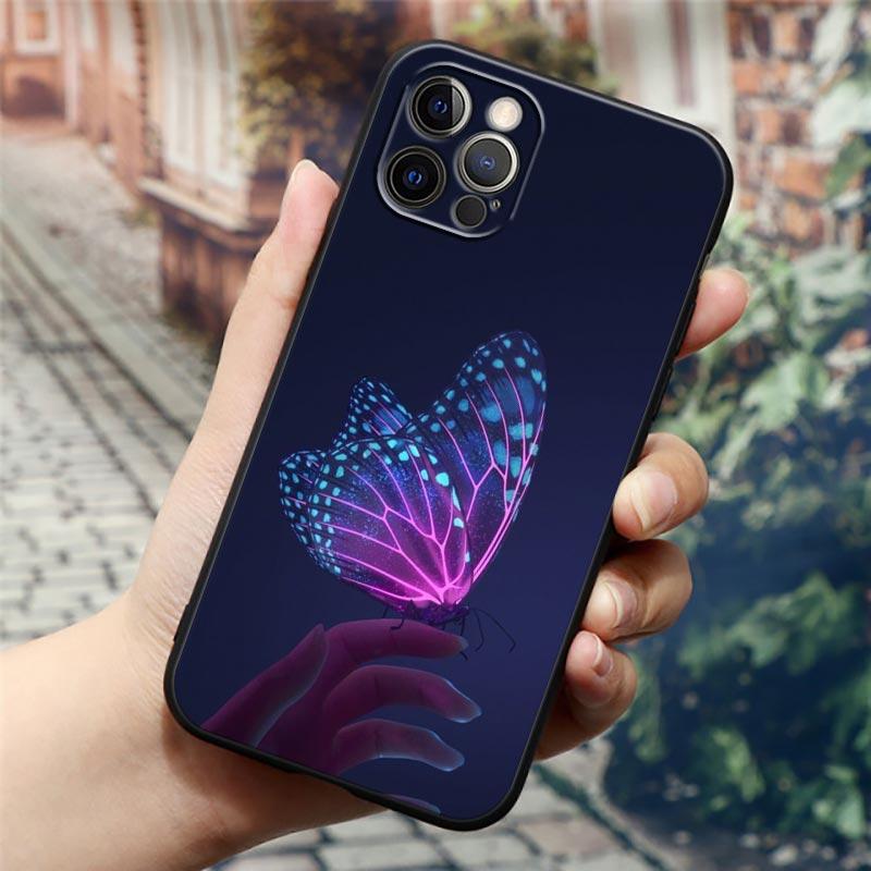 Чехол для телефона «Бабочка Любовь Красивый» для Apple iPhone 16 15 14 13 12 11 Pro Max XR XS Max 7 8 Plus SE2 Задняя крышка Силиконовые чехлы