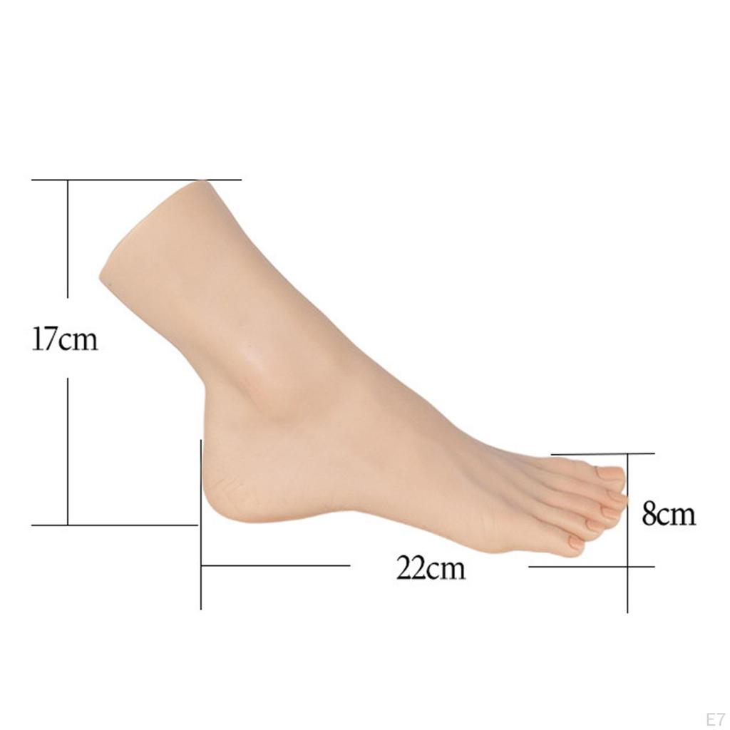 Female Mannequin Feet Display Foot Model Stand Manicure Tool Ankle Bracelet Shoes Sock for
