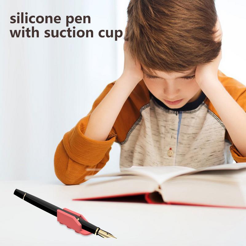 Clipboard Pen Holder Silicone Car Pen Holder Portable Pencil Holder Durable Pen Organizer For Home Desk School