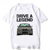 Retro Germany EUDM - E34 M5 Tshirts Summer Men Short Sleeve Old Legend E30 M3 Classic Car T-Shirt Boy Casual Tops Man White Tees