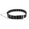 Женский ремень в стиле панк с двухрядной пряжкой и круглыми отверстиями