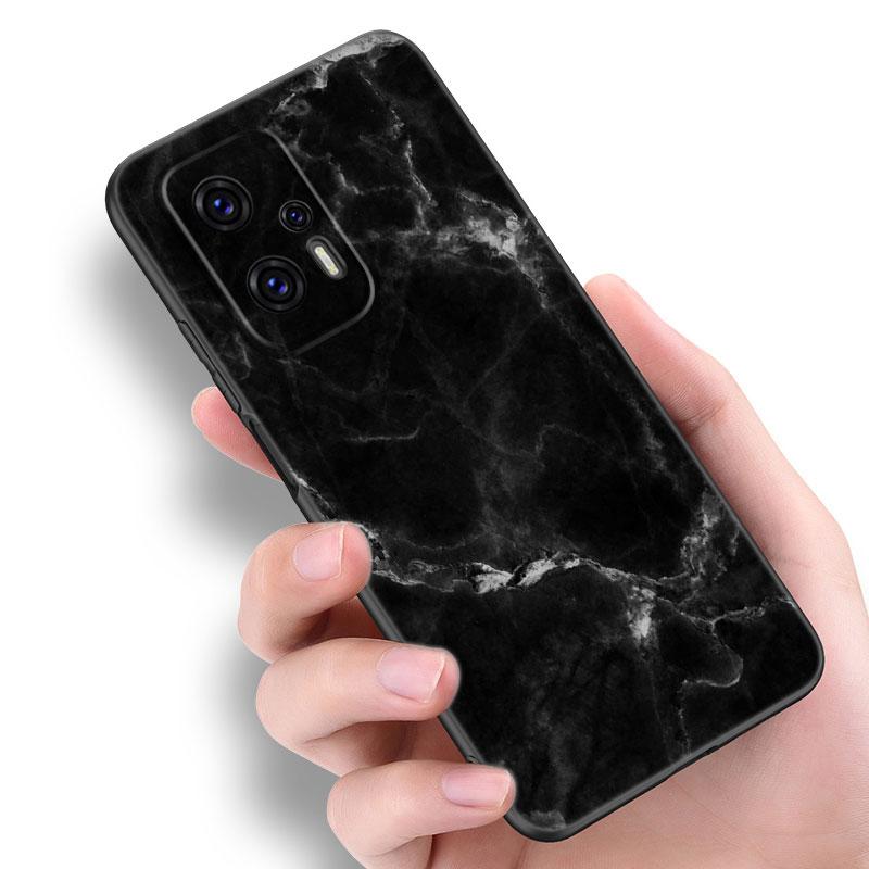 Черный и белый мраморный чехол для телефона Xiaomi POCO F2 F3 M2 M3 M4 X3 X4 Pro NFC F4 GT 5G F1 X2 C3 C31 C40 M5S TPU черный чехол