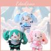 Adorable Cute Hatsune Miku Plush Toy Keychain Pendant Fluffy Cartoon Soft Plush Doll Pink Green Blue