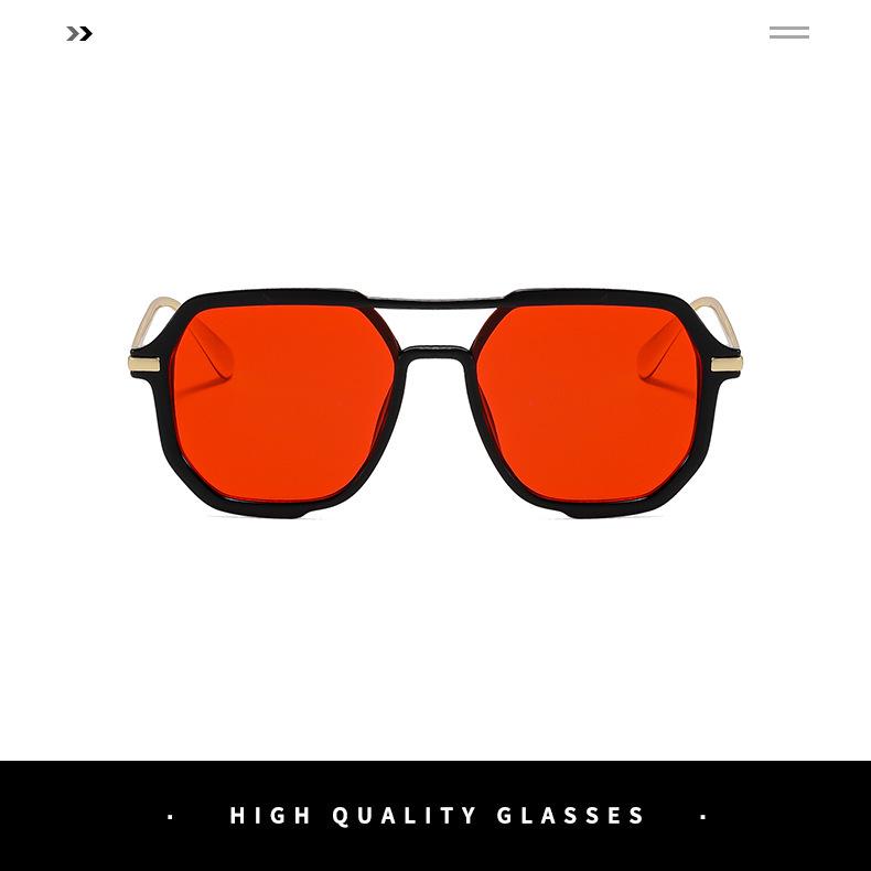 Новые Квадратные Солнцезащитные Очки с Двойным Мостиком 2026 - Модный Ретро Стиль Пилот для Отпуска и Защиты от Солнца при Вождении