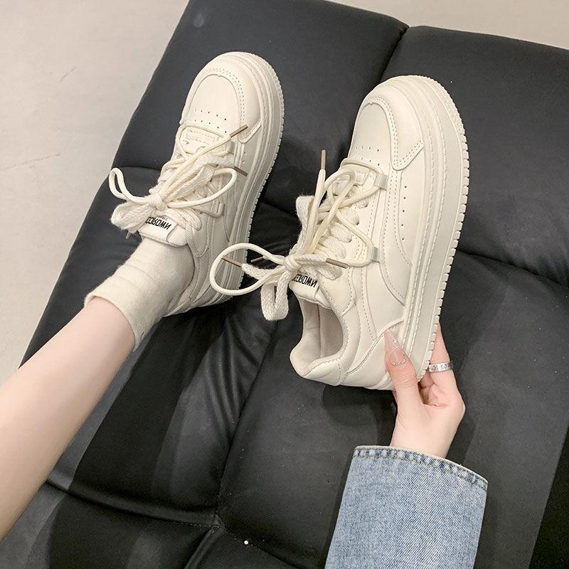 Туфли на платформе fufu Milk белые, студенческие, весна 2024, новые японские универсальные повседневные спортивные туфли для сноуборда ins tide