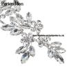 Хрустальная ветвь AB серебристый страз цветок пришивной аксессуар для свадебного платья
