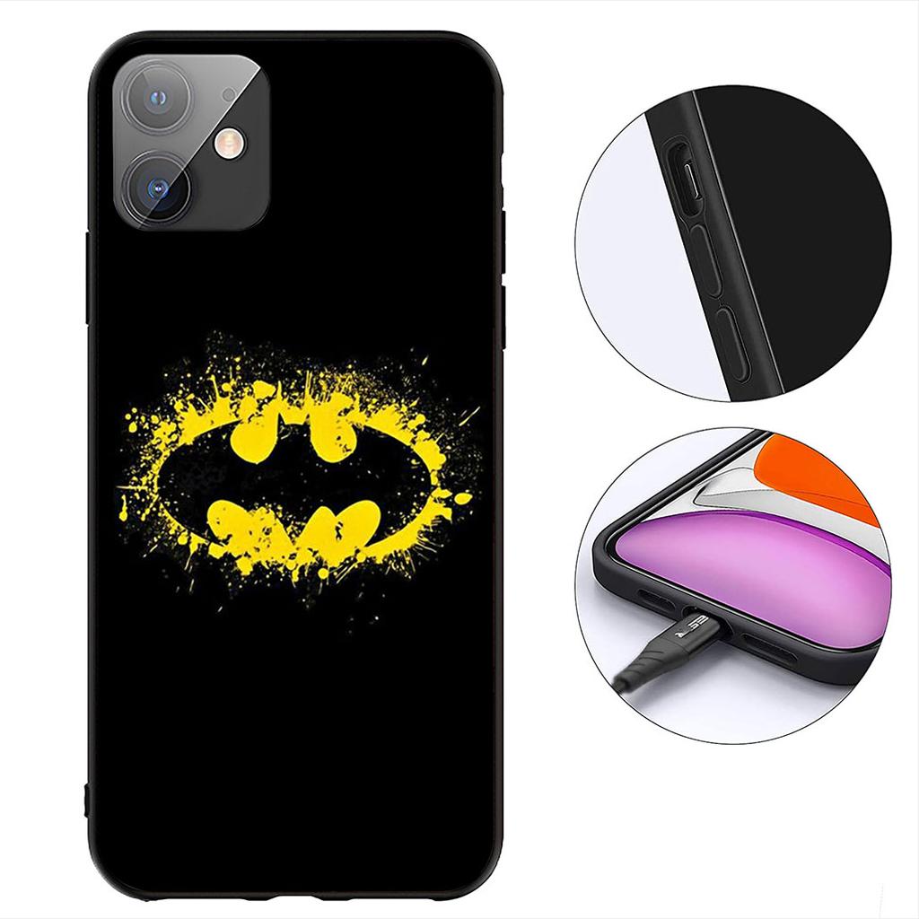 Batmans DC Movie Bats Man Protective Cover for Apple iPhone 12 13 Mini XS 11 Pro Max 7 8 Plus XR SE 2022 SE3 + 8+ Phone Case