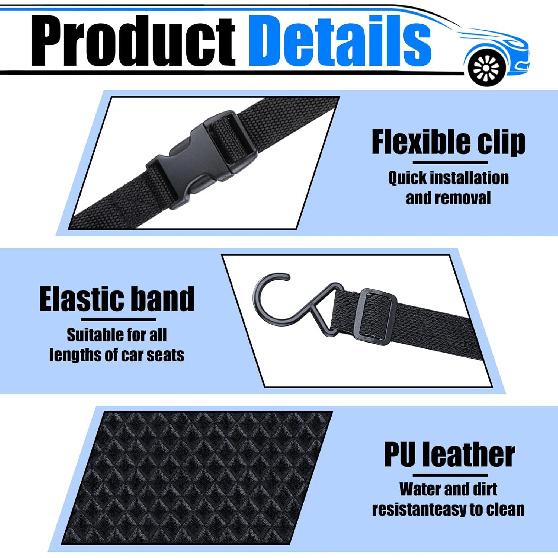 Car Purse Holder Between Seats, Leather Auto Front Seat Handbag Organizer Pocket, Large Capacity Car Net Pocket Handbag Holder, Backseat Barrier
