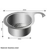 Stainless Steel Kitchen Swan Sink Strainer Basket Hanging Waste Drain Filter Basket Fruit Vegetable Drainer Sponge Rack Storage