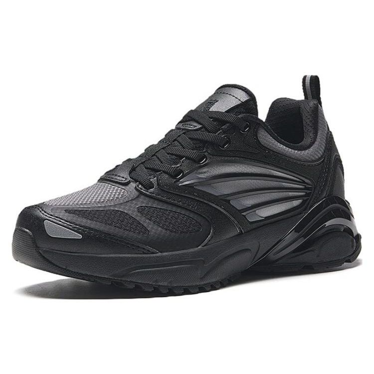 Anta Millennium Quail Feather Non-Slip Wear-Resistant Low-Top Dad Shoes Women Sneakers Black 122338899-1