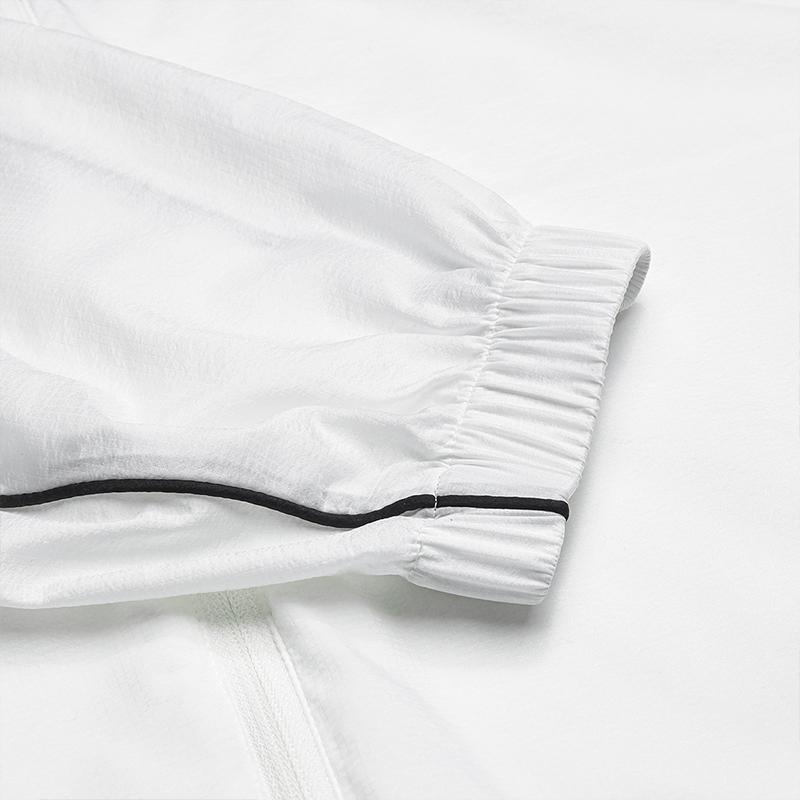 Fila Lifestyle Оригинальное Универсальное Повседневное Поло на Молнии с Длинным Рукавом Женские рубашки Облачно-Грибной-Белый F11W529704F-WT