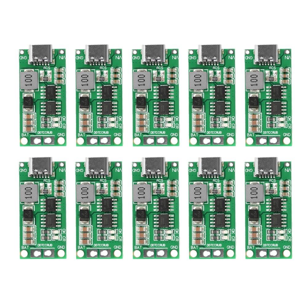 1-10 шт. Плата зарядного устройства для литиевых аккумуляторов 18650 Type C BMS 2S 3S 4S 1A 2A 4A, модуль повышения напряжения USB C для Power Bank
