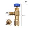 Liquid Safety Valve R410A R22 Air Conditioning Refrigerant 1/4 "Safety Adapter Air Conditioning Repair And Fluoride