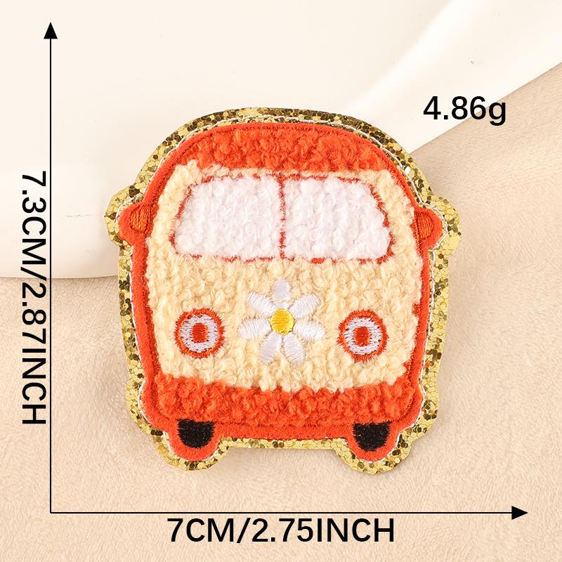 Вышитый значок Дуоку: Нашивка из синели с золотой окантовкой в виде бабочек и цветов для аксессуаров одежды.