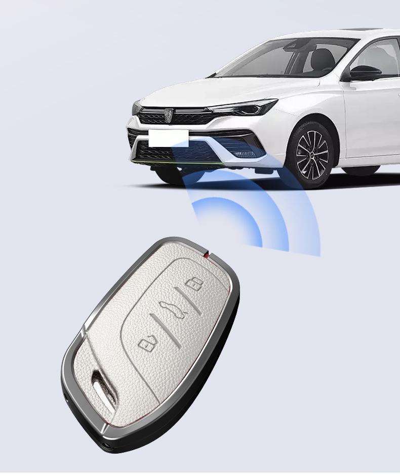 Совместимый чехол для ключей для Roewe RX5 Max/ RX5/ RX3/ i5/ i6 Plus/ New 350/360 - Унисекс-дизайн.