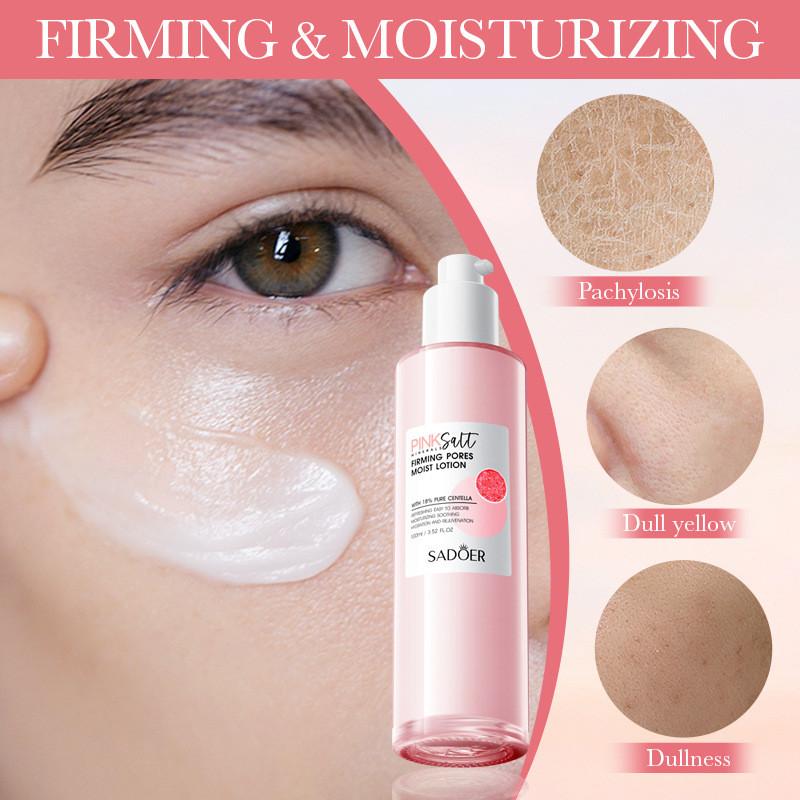 Увлажняющий лосьон Sadoer с гималайской розовой солью для всех типов кожи с увлажняющей формулой