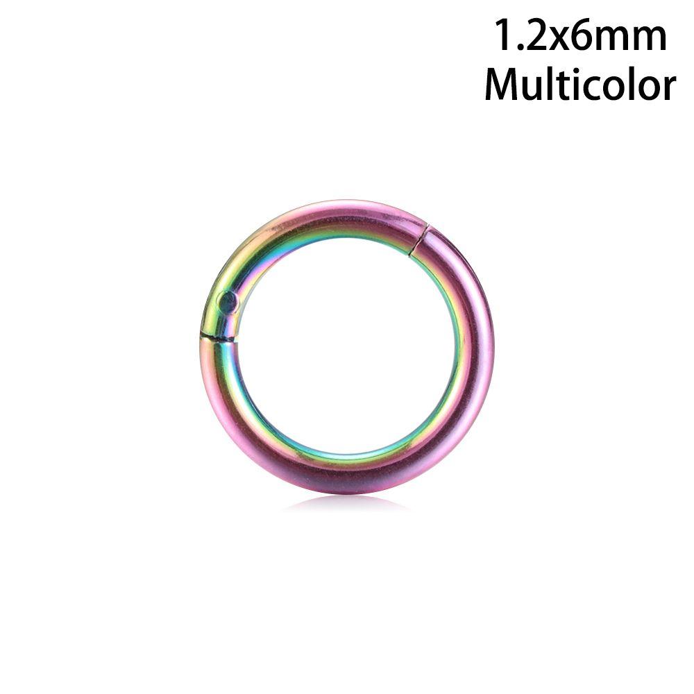 1 шт., хит продаж, унисекс, из титановой стали, шарнирный сегмент, спираль для уха, обруч для носа, кольцо для губ, пирсинг, перегородка