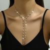 Персонализированная длинная кисточка сексуальная неправильной формы полная бриллиантов цепочка на шею